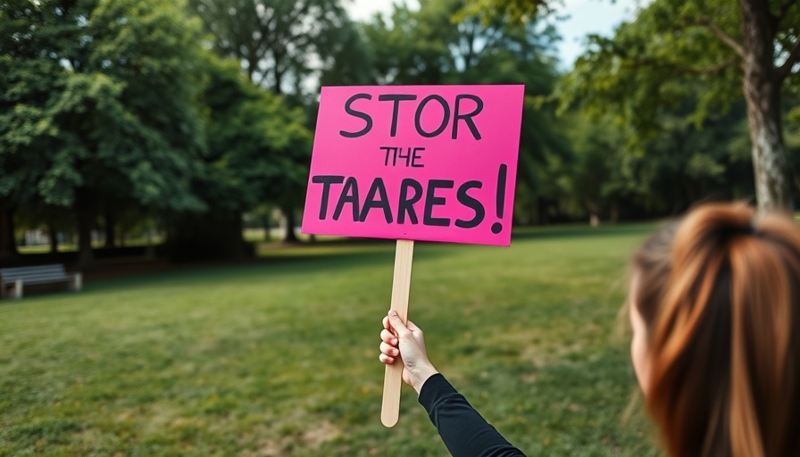 Bright protest sign at Medicaid support and protection rally Louisville.