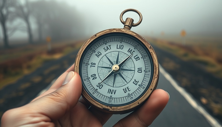 A compass with cracked glass showing retirement planning mistakes.