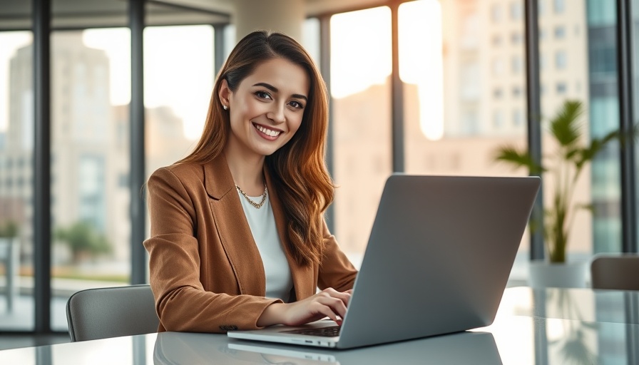 Confident professional in modern office maximizing benefits in Muskegon.