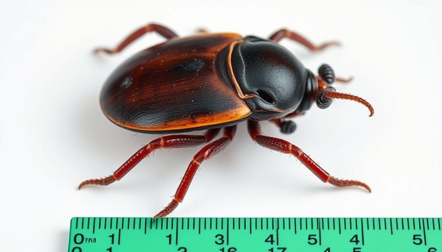Close-up of a tick related to SFTS disease in Japan.