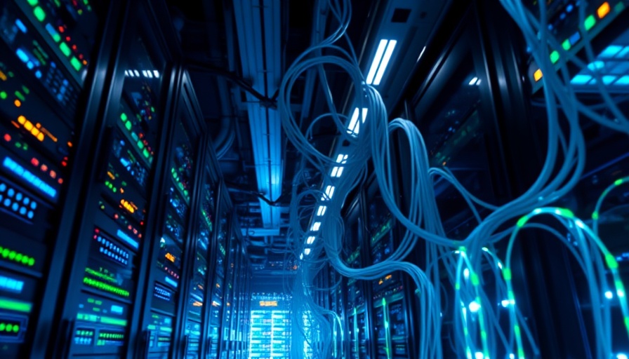 AI company redefining cloud infrastructure with futuristic servers.