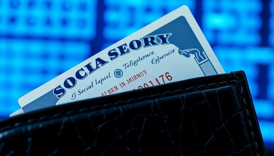 Social security card in wallet, SSI payment schedule advance concept.