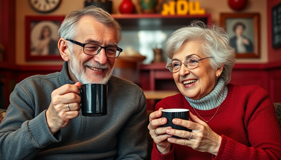 Elderly couple enjoying coffee indoors, Black Coffee for Seniors.