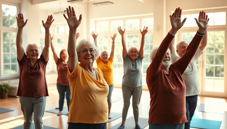 Seniors enjoying yoga class, potential for senior discounts Muskegon.
