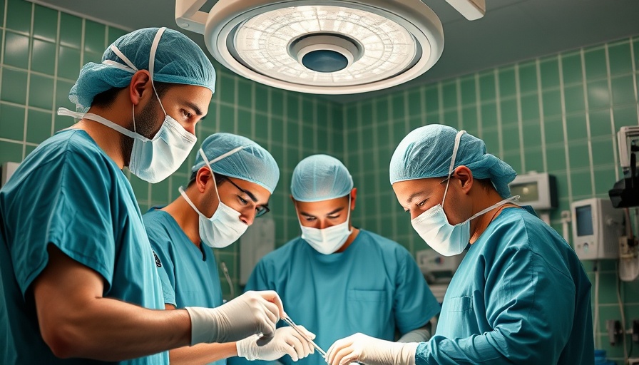 Surgeons operating in an advanced hospital setting; suspension of cashless treatment context.