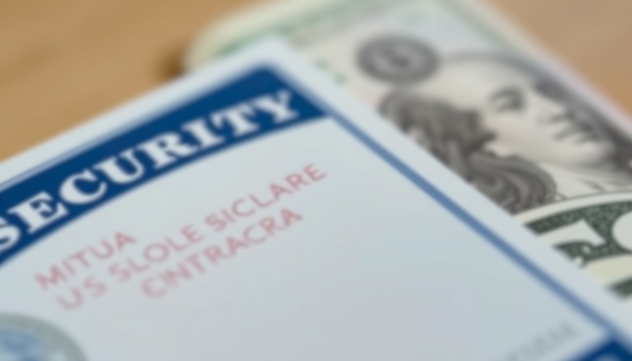 Close-up of Social Security card and cash, symbolizing retirement planning.