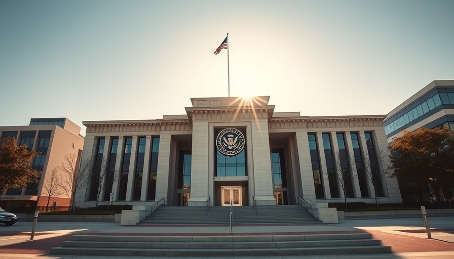 Government building with seal symbol illustrating 1115 waivers context.