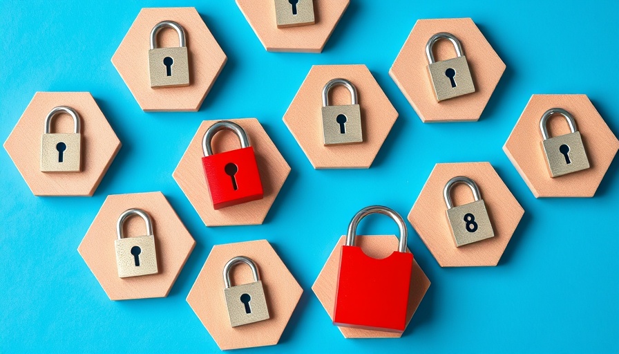 Hexagonal blocks symbolize Independent Living Systems data breach.