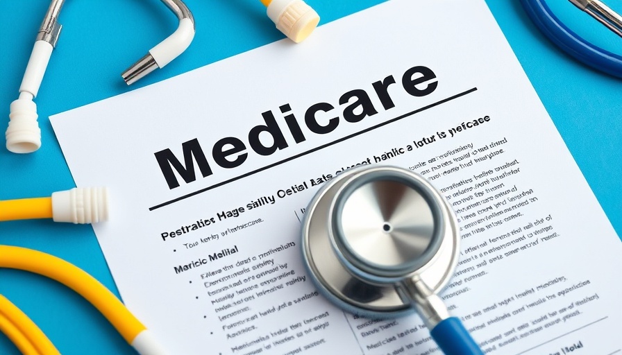 Medicare enrollment guidance document with stethoscope and pen.
