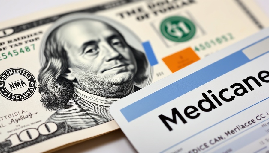 Close-up of Medicare card over $100 bill symbolizing AI in Medicare pre-approval.