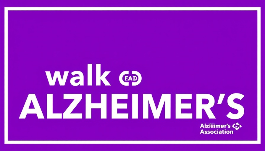 Walk to End Alzheimer’s Baxter event promotional banner.
