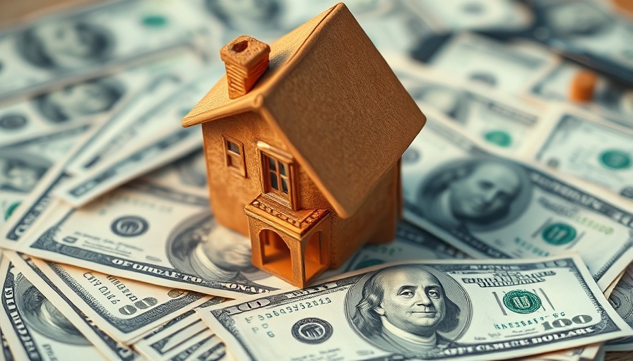 Small clay house on dollar bills illustrating senior housing investment trends.