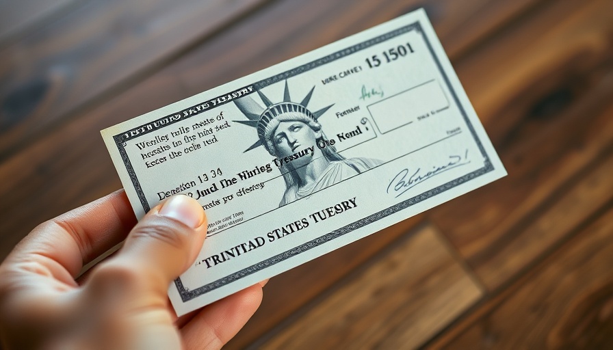 Social Security payment check close-up with envelope.