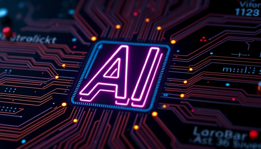 Futuristic AI symbol on microchip for smart AI stocks retirement income.