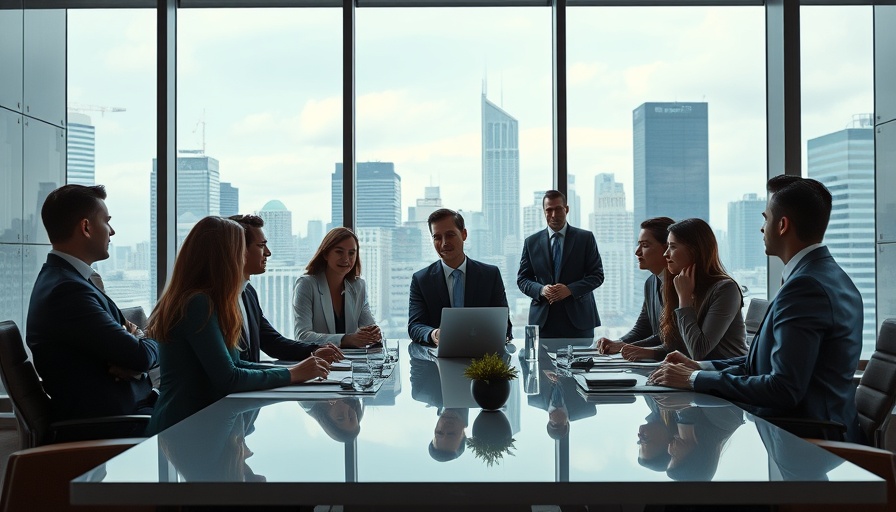 U.S. government's investment meeting at Intel in a modern office setting.