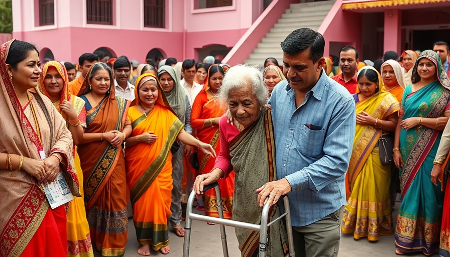 Elderly woman using walker assisted outdoors, assistive technology for the elderly.