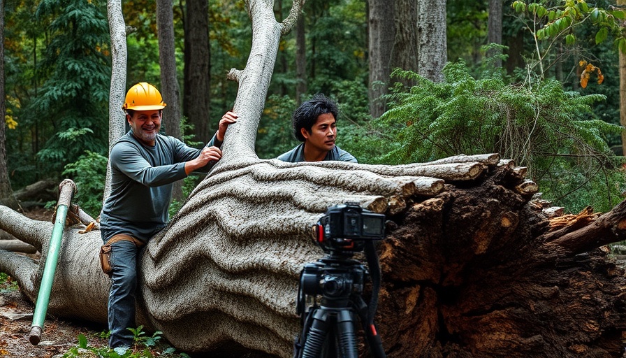Arborists managing fallen tree, showcasing Georgia Tree Removal services.