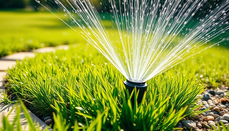 Efficient fall lawn care for cool-season grasses with sprinkler irrigation.