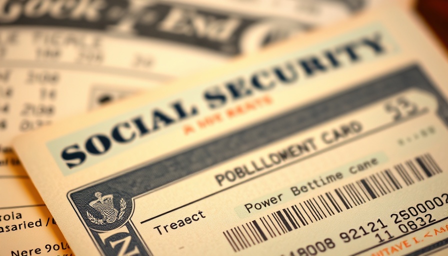 Apply for Social Security in Muskegon: Close-up of social security card.