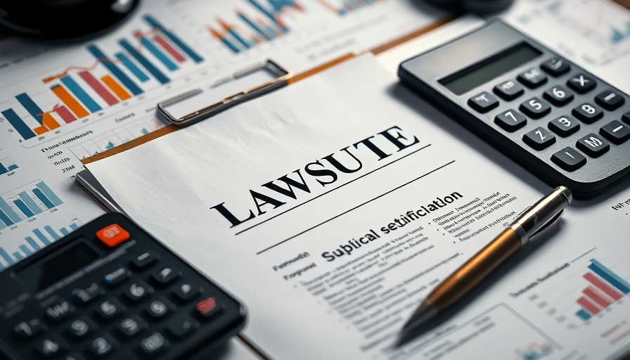 Lawsuit documents with financial charts symbolizing grossly substandard nursing home services scrutiny.