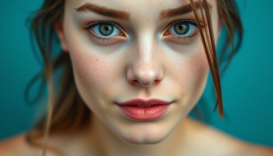 Clear-skinned young woman, serene expression, how to treat scars including acne.