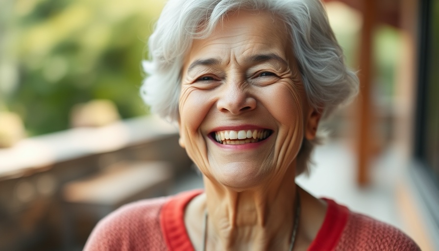 Smiling senior woman outdoors embracing hidden senior benefits Muskegon.