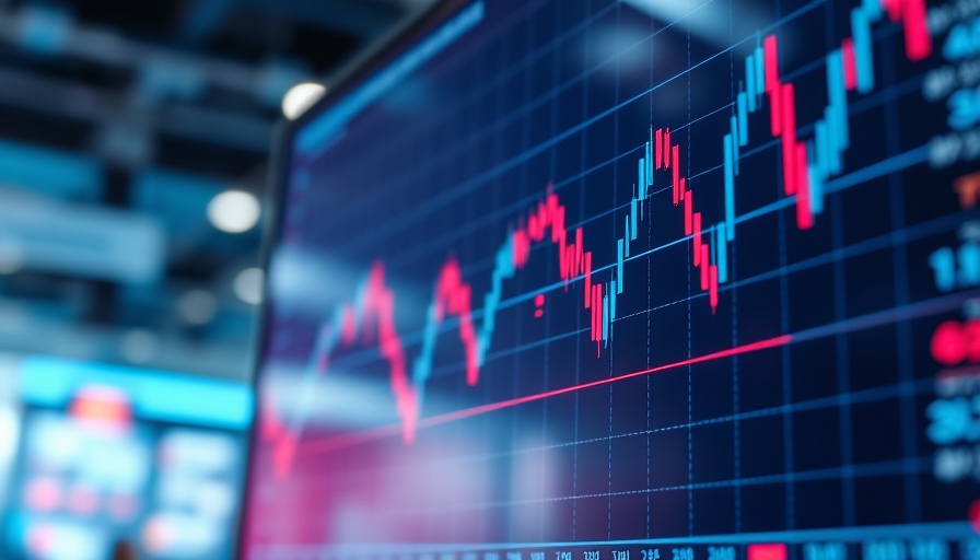 Close-up of financial graphs on a monitor, illustrating data trends with dynamic light effects for Medicare Advantage plan comparisons Muskegon.