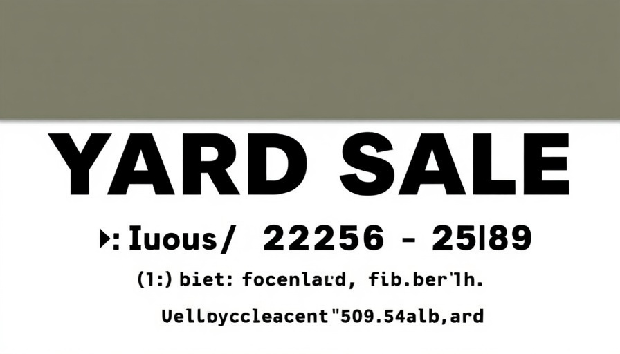 Antelope Ridge Sage Ridge Yard Sale event notice.