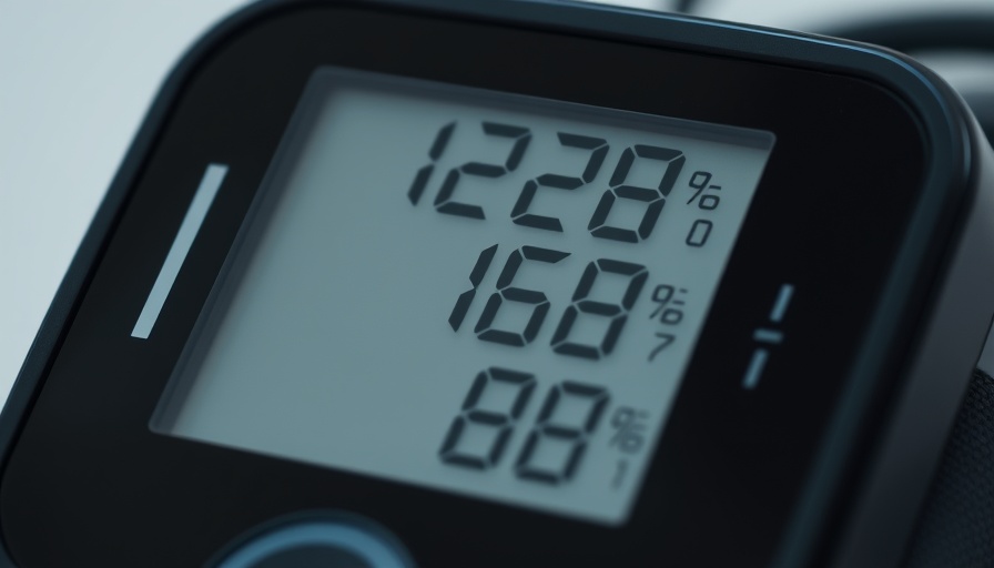 Digital blood pressure monitor with high readings linked to chronic kidney disease.