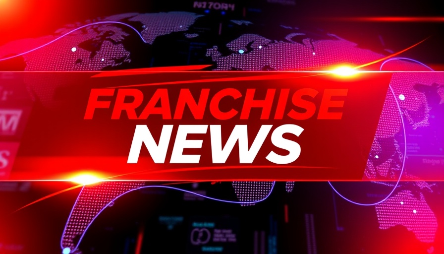 Bold 'Franchise News' banner with digital map, senior living options Muskegon.