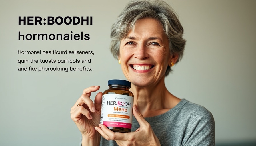 Women's hormonal health solutions supplement advertisement