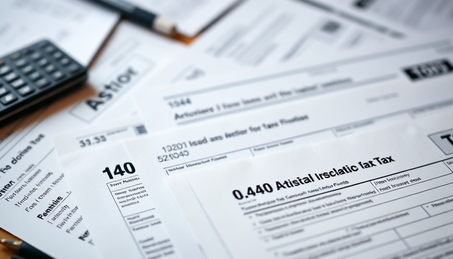 Close-up of U.S. tax forms representing tax-efficient retirement strategies.