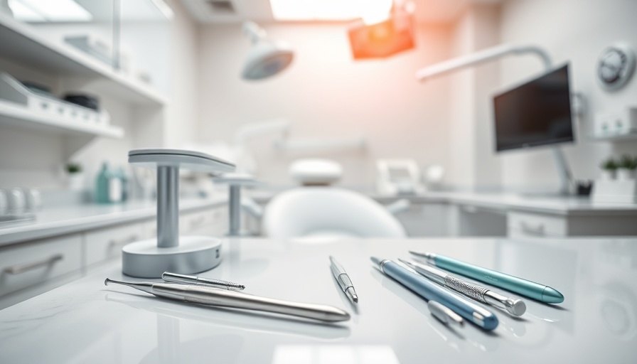 Modern dental tools in a professional setting for niacinamide whitening