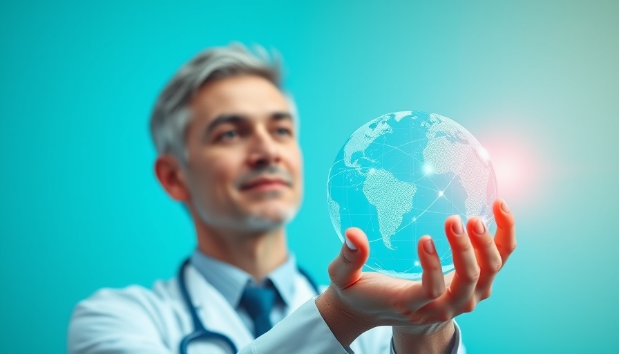 Doctor holding digital globe representing placebo effect in alternative health care Muskegon.