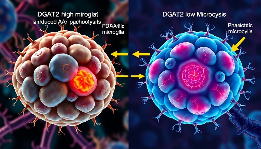 Scientific depiction of how fat affects brain in Alzheimer's.