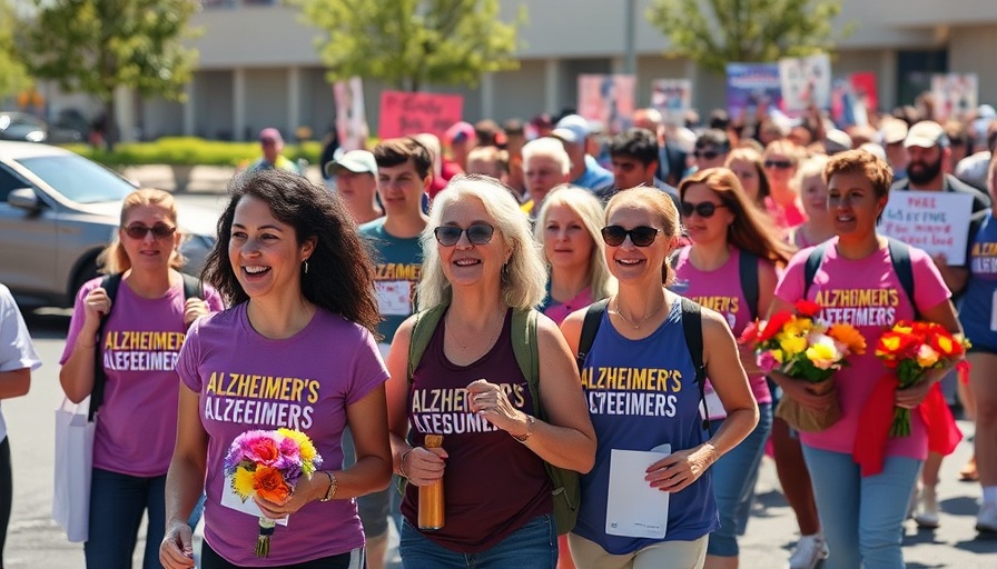 Community raises awareness at Alzheimer's event.