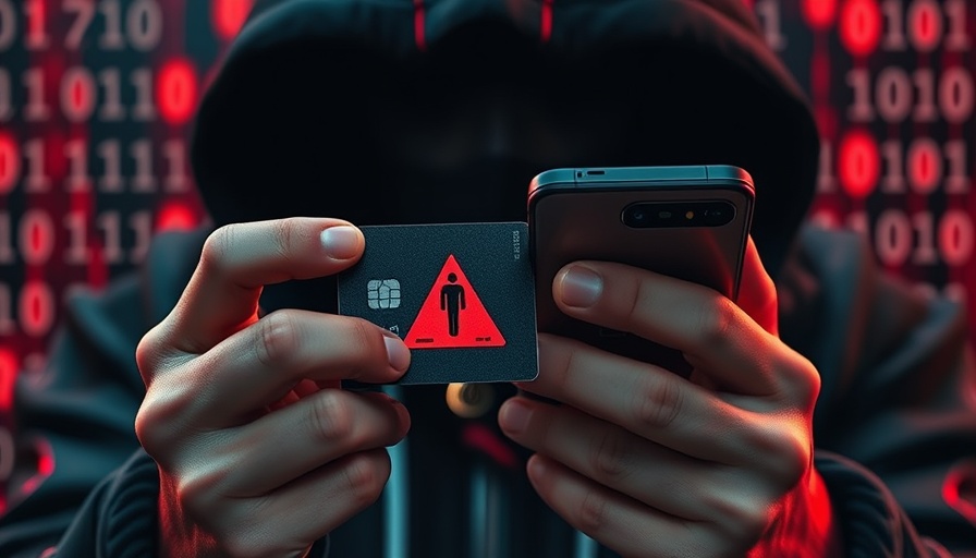 Scammers posing as health department officials warning with credit card and smartphone.