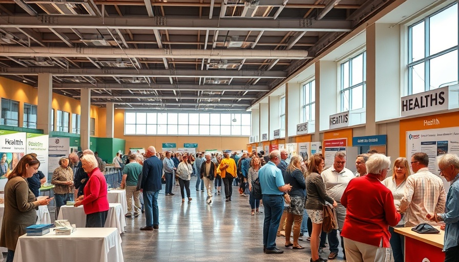 Senior Health Fair event with active senior participation