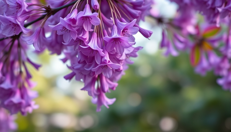 Jacaranda flowers representing Long Beach Urban Forest Plan.