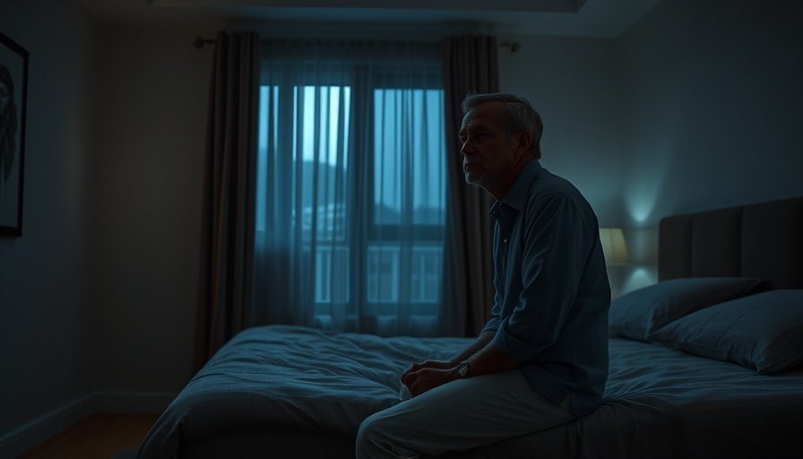 Insomnia and dementia risk: thoughtful person in a serene bedroom.