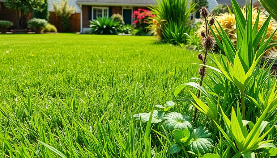 Vibrant lawn exemplifying effective lawn fertilization and weed control services in Muskegon.