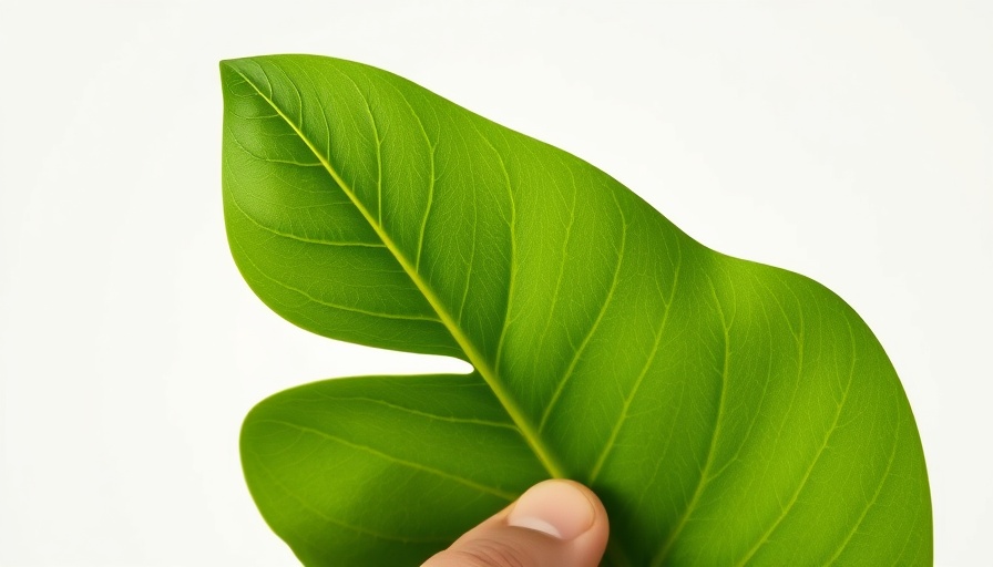 Close-up of a hand holding a money tree leaf, money tree pruning tips.