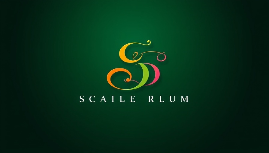 Modern logo design with colorful initials and bold typography.
