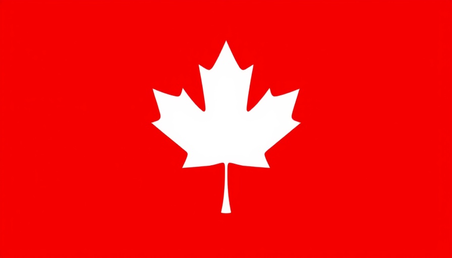 White maple leaf on red background representing simplicity.