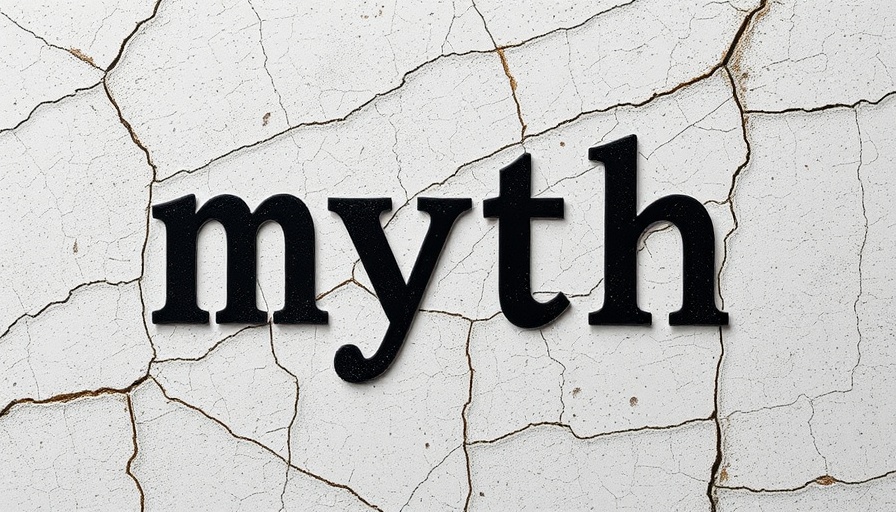 Cracked wall displaying 'myth' text for investment myths in retirement planning.