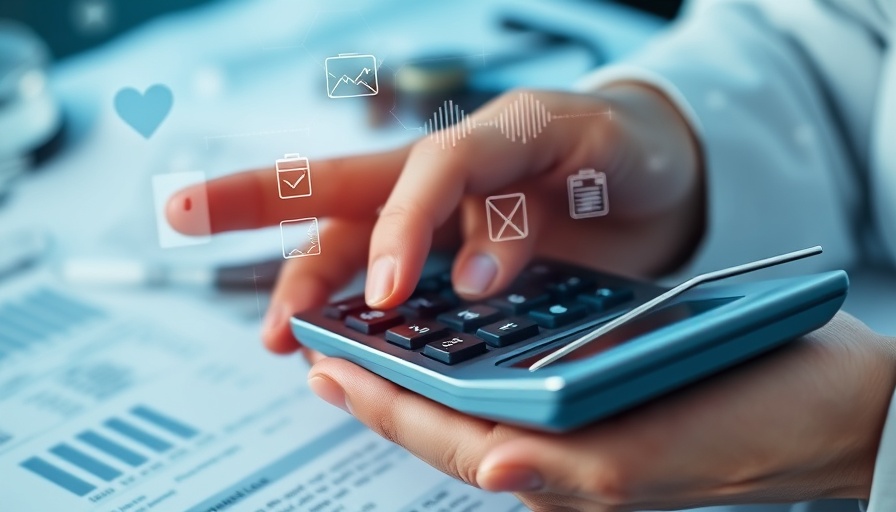 Medicare Medicaid cuts opinion survey depicted with medical icons over calculator.