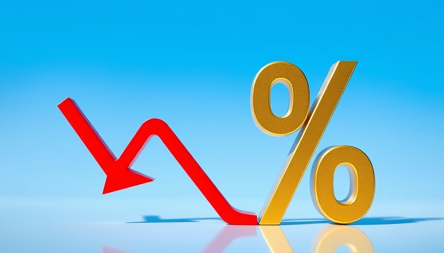 Finances concept with descending arrow and percentage symbol, retirement income tax strategies.