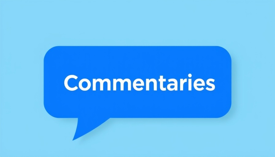 Commentaries graphic with speech bubble icon on light blue background.