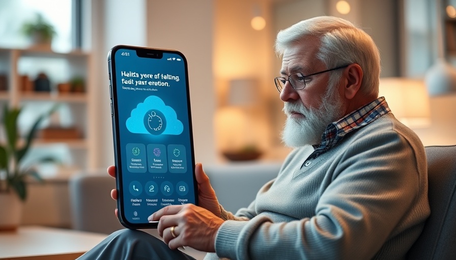 AI healthcare transformation for seniors visual concept.