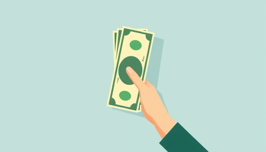 Graphic of hand holding dollar bills symbolizing unclaimed retirement distributions